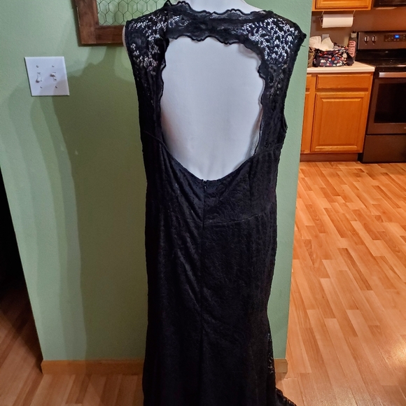 Miusol black with lace overlay dress 3x - Picture 8 of 9